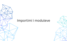 Importimi i moduleve